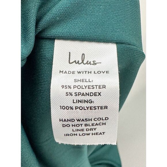 Lulus off-the-shoulder Mermaid Evening Gown Green Size XL - Picture 11 of 13